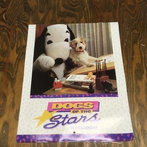 Vintage Purina dogs of the stars 1991 promotional calendar with expired coupons